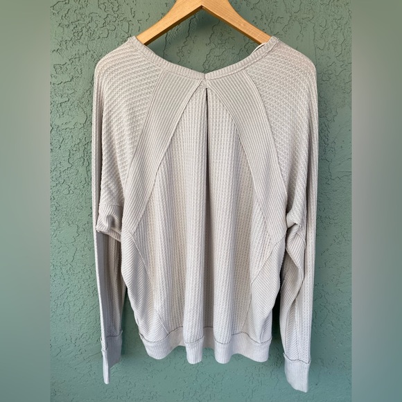 Free People We the Free Santa Clara Neutral Thermal Top - M - Picture 4 of 6